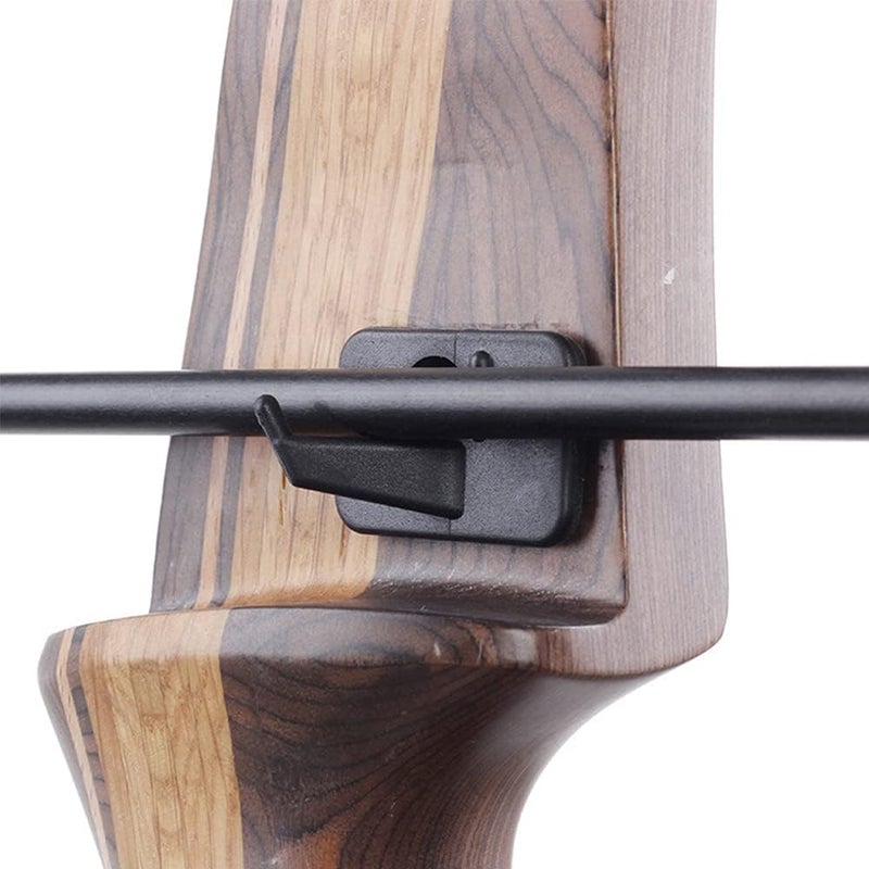 SOPOGER 6pcs Plastic Arrow Rest Black Recurve Bow Arrow Rest Adhesive Back Hunting Shooting Targeting Accessory for Right or Left Hand - Image 5